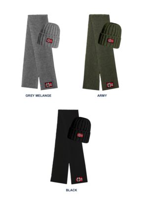 SET BERRETTO+SCIARPA UOMO 840109 Ingrosso Abbigliamento Uomo Tellini S.r.l.