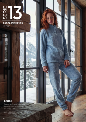 Damen-Serafino-Pyjama M/L LS988846 Tellini S.R.L. Großhandelskleidung