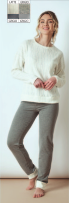 DAMEN-PYJAMA M/L P9021 Tellini S.R.L. Großhandelskleidung