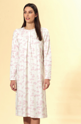CAMICIA NOTTE SERAFINO DONNA M/L LQ292055 Ingrosso LINCLALOR Tellini S.r.l.