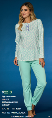 PIGIAMA SERAFINO DONNA M/L LR992213 Tellini S.r.l. Ingrosso Abbigliamento