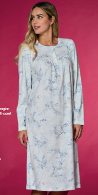 CAMICIA NOTTE SERAFINO DONNA M/L LR292232 Ingrosso LINCLALOR Tellini S.r.l.
