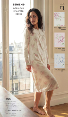 CAMICIA NOTTE DONNA M/L LS292414 Tellini S.R.L. Velkoobchodní oblečení
