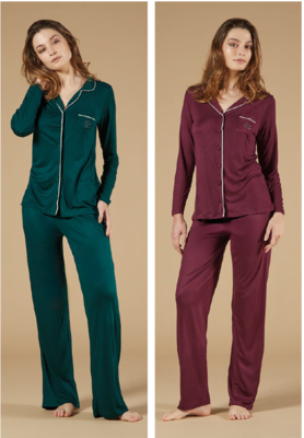 PIGIAMA APERTO DONNA M/L 96960 Tellini S.r.l. Ingrosso Abbigliamento