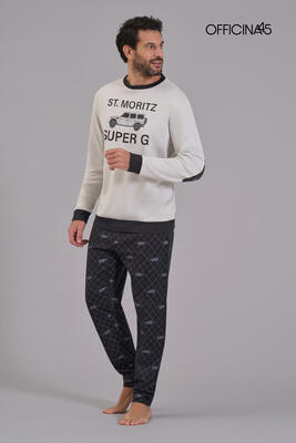 PIGIAMA UOMO M/L 97299M Tellini S.r.l. Ingrosso Abbigliamento