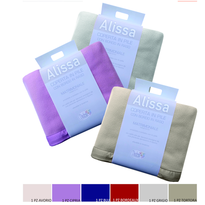 COPERTA 2P ALISSA 210X240 Tellini S.r.l. Ingrosso Abbigliamento