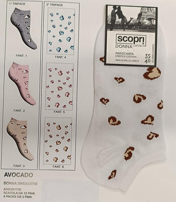CALZINO CORTO DONNA AVOCADO Ingrosso SCOPRI Tellini S.r.l.