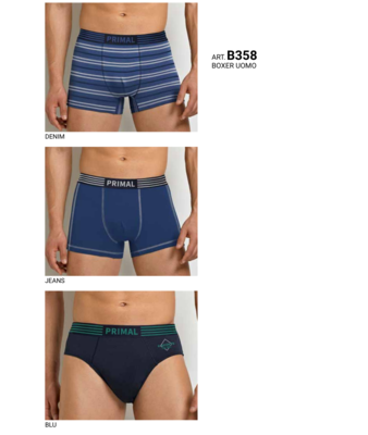 TRIS BOXER UOMO B358 Tellini S.r.l. Ingrosso Abbigliamento