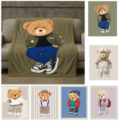 PLAID BEAR 130X160 Tellini S.r.l. Ingrosso Abbigliamento