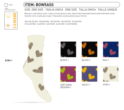 CALZINO CORTO DONNA BOW Ingrosso ENRICO COVERI Tellini S.r.l.