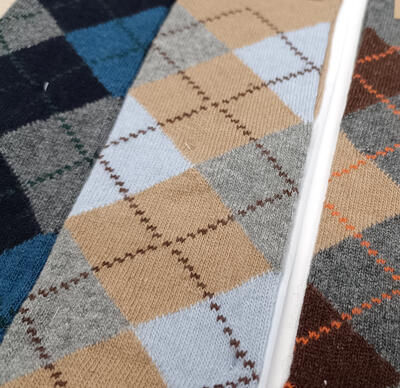 CALZINO CORTO UOMO 751C ROMBI CASHMERE Ingrosso Calzetteria uomo Tellini S.r.l.