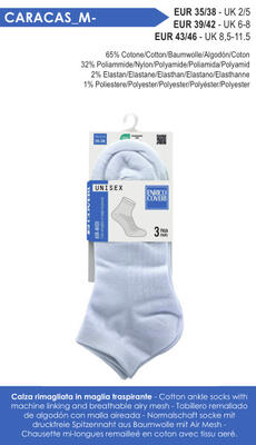 TRIS CALZINI MIDI CARACAS/M UNISEX Tellini S.R.L. Velkoobchodní oblečení