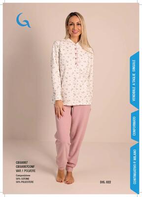 PIGIAMA DONNA M/L C571/CB50087 Tellini S.R.L. Veleprodajna odjeća