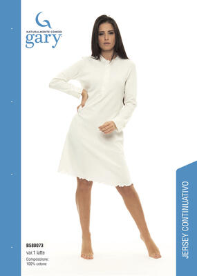 CAMICIA NOTTE DONNA M/L B580073 Ingrosso GARY Tellini S.r.l.