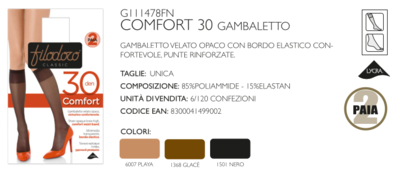 KOMFORT 30 KNIE FÜR DAMEN Tellini S.R.L. Großhandelskleidung