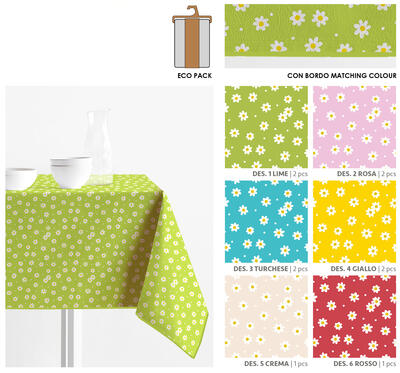 TOVAGLIA ANTIMACCHIA 4P SPRITZ DAISY 140X140 Tellini S.r.l. Ingrosso Abbigliamento