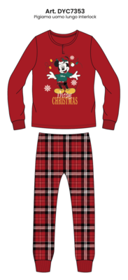 PIGIAMA NATALE UOMO M/L DYC7353 Ingrosso CARTOONS Tellini S.r.l.