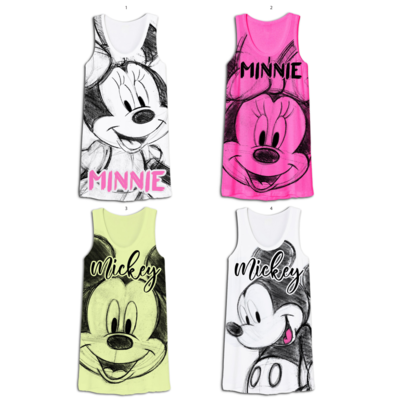 MAXI TSHIRT DONNA S/M DYD0391A Ingrosso CARTOONS Tellini S.r.l.