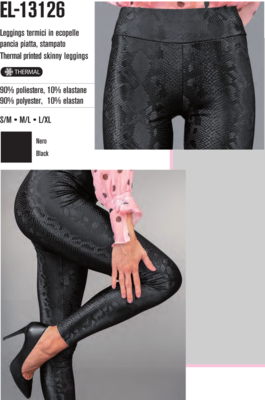 LEGGINGS DONNA EL13126 Tellini S.r.l. Ingrosso Abbigliamento