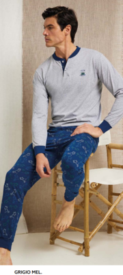HERREN-PYJAMAS M/L EP1154 Tellini S.R.L. Großhandelskleidung
