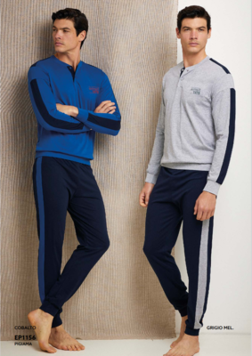 HERREN-PYJAMAS M/L EP1156 Tellini S.R.L. Großhandelskleidung