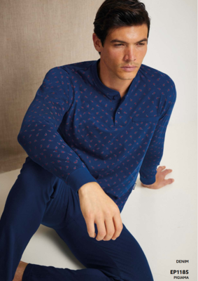 HERREN-PYJAMAS M/L EP1185 Tellini S.R.L. Großhandelskleidung