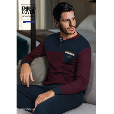 PIGIAMA UOMO M/L EP2054 Tellini S.r.l. Ingrosso Abbigliamento