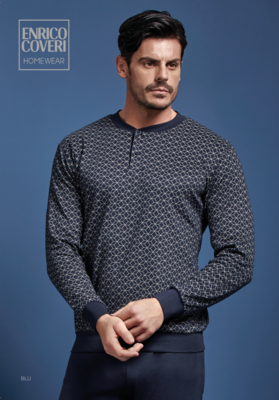 PIGIAMA UOMO M/L EP2133 Tellini S.r.l. Ingrosso Abbigliamento