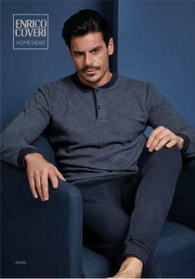 PIGIAMA UOMO M/L EP2146 Tellini S.r.l. Ingrosso Abbigliamento