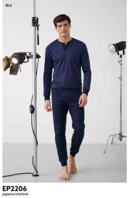 PIGIAMA UOMO M/L EP2206 Tellini S.R.L. Großhandelskleidung
