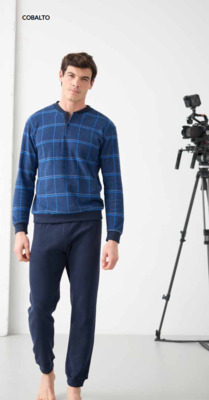 PIGIAMA UOMO M/L EP2220 Tellini S.r.l. Ingrosso Abbigliamento