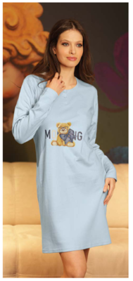 CAMICIA NOTTE DONNA M/L FA26 Tellini S.R.L. Großhandelskleidung