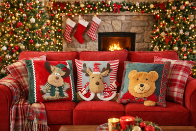 NATALE CUSCINO IMBOTTITO FLARRY 45X45 Tellini S.r.l. Ingrosso Abbigliamento