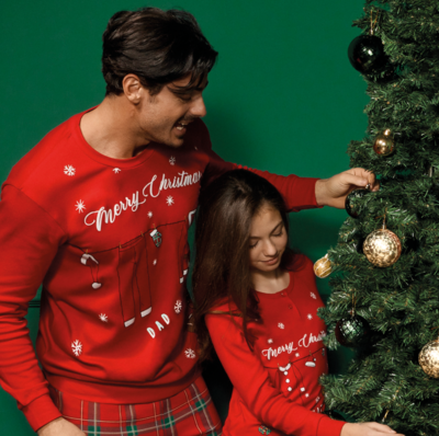 PIGIAMA NATALE BAMBINA M/L EP7059 Tellini S.r.l. Ingrosso Abbigliamento