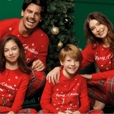 PIGIAMA NATALE BAMBINO M/L EP4089 Tellini S.r.l. Ingrosso Abbigliamento