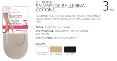 TRIS BALLERINA DONNA G114891 Tellini S.R.L. Velkoobchodní oblečení