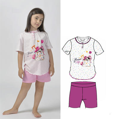 PIGIAMA BAMBINA M/M G25081 Tellini S.r.l. Ingrosso Abbigliamento