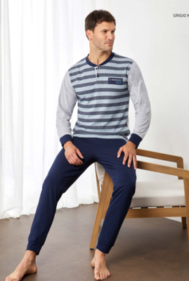 PIGIAMA UOMO M/L GP1142 Ingrosso IL GRANCHIO Tellini S.r.l.