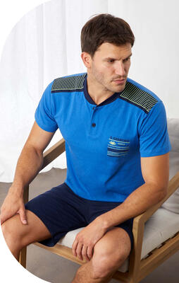 PIGIAMA UOMO M/M GP1158 Tellini S.r.l. Ingrosso Abbigliamento