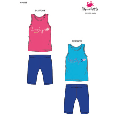 COMPLETO INTIMO BAMBINA S/L GP2023 Ingrosso IL GRANCHIO Tellini S.r.l.