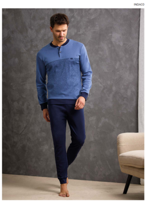 PIGIAMA UOMO M/L GP2089 Tellini S.r.l. Ingrosso Abbigliamento