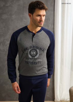 PIGIAMA UOMO M/L GP2090 Tellini S.r.l. Ingrosso Abbigliamento