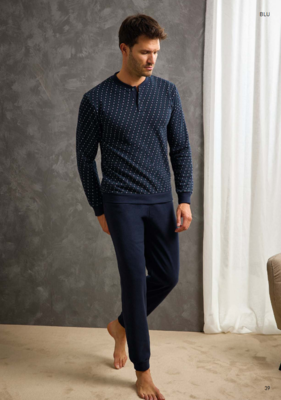 PIGIAMA UOMO M/L GP2102 Tellini S.r.l. Ingrosso Abbigliamento