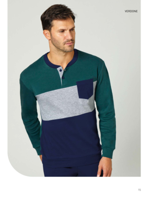 PIGIAMA UOMO M/L GP2122 Tellini S.R.L. Velkoobchodní oblečení