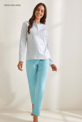 PIGIAMA DONNA M/L GP5093 Tellini S.r.l. Ingrosso Abbigliamento