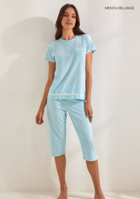 PIGIAMA PINOCCHIETTO DONNA M/M GP5105 Ingrosso IL GRANCHIO Tellini S.r.l.