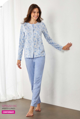 PIGIAMA CONFORMATO APERTO DONNA M/L GP5122AC Tellini S.R.L. Veleprodajna odjeća