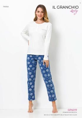 PIGIAMA CONFORMATO DONNA M/L GP6019C Ingrosso IL GRANCHIO Tellini S.r.l.