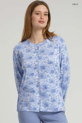 PIGIAMA  CONFORMATO APERTO DONNA M/L GP6047AC Tellini S.r.l. Ingrosso Abbigliamento