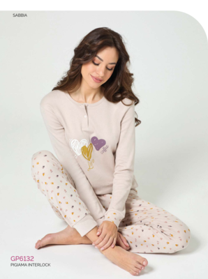 PIGIAMA DONNA M/L GP6132 Tellini S.r.l. Ingrosso Abbigliamento